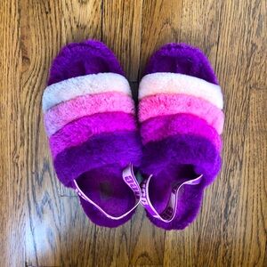 Purple Ugg Shearling Slippers